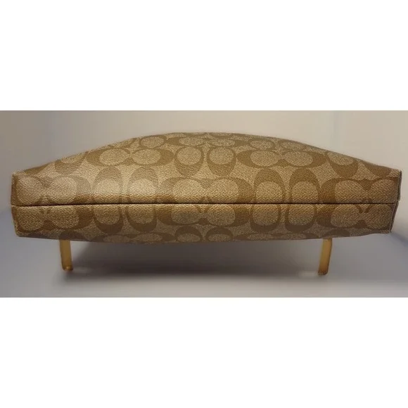 Coach Signature Crossbody Bag Pink Trim Coated Canvas‎ Shoulder Purse - Picture 4 of 12